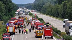 Německo: Dálnice A2 stále připomíná pole sutin