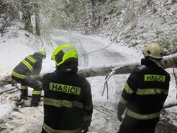 Aprílové počasí přineslo do Jižních Čech sněhovou kalamitu